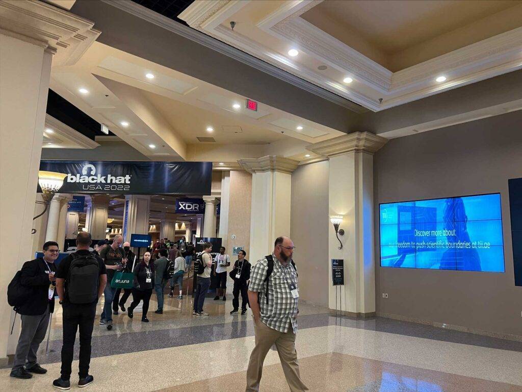 Entrance to the Black Hat 2022 event in Vegas